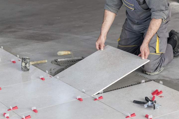 Pose de carrelage Bertrimont